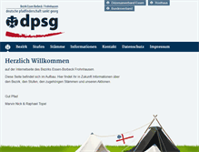 Tablet Screenshot of dpsg-essen-bofro.de